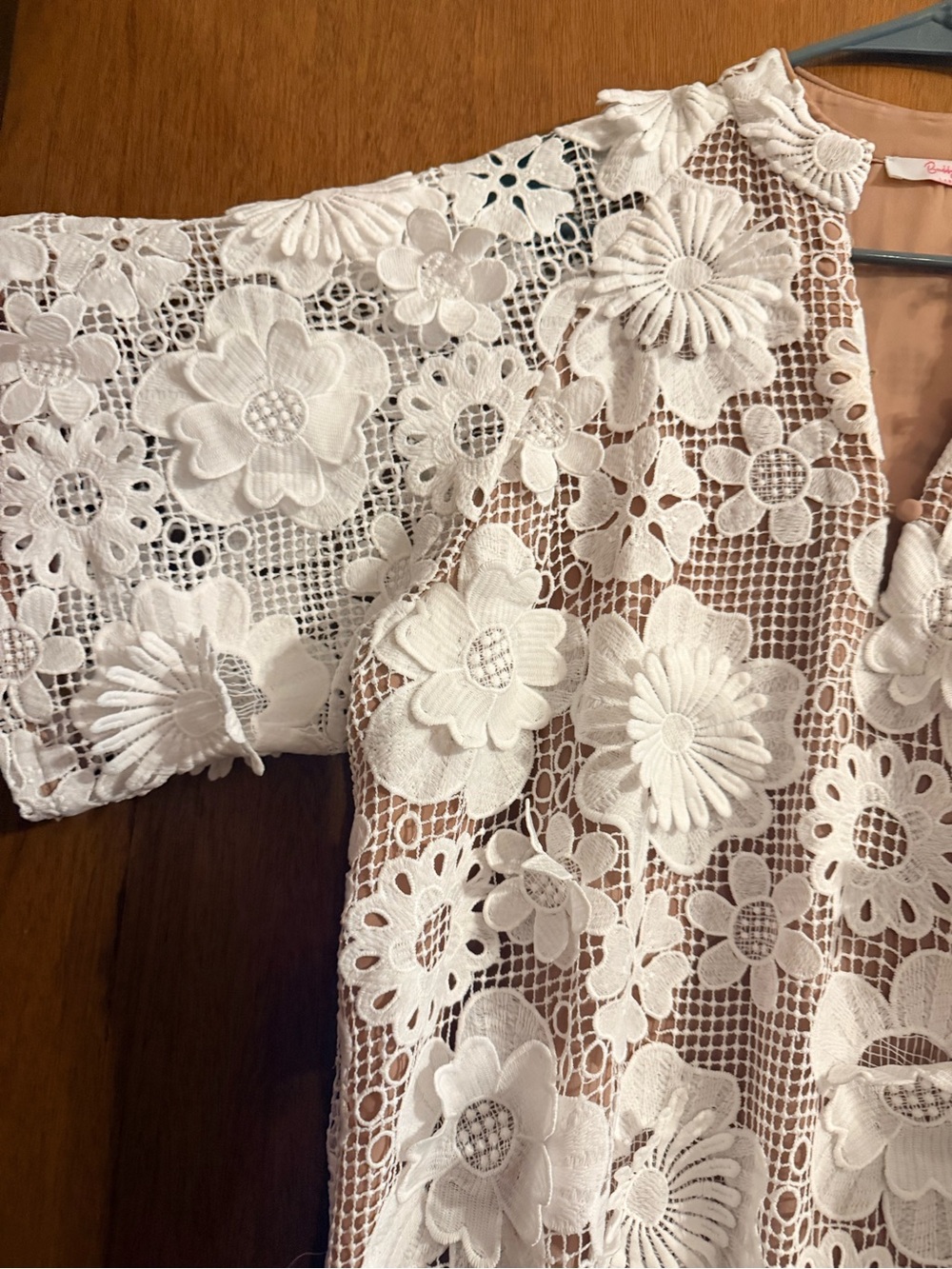 Buddy Love White Floral Crochet Maxi Dress - Picture 4 of 9